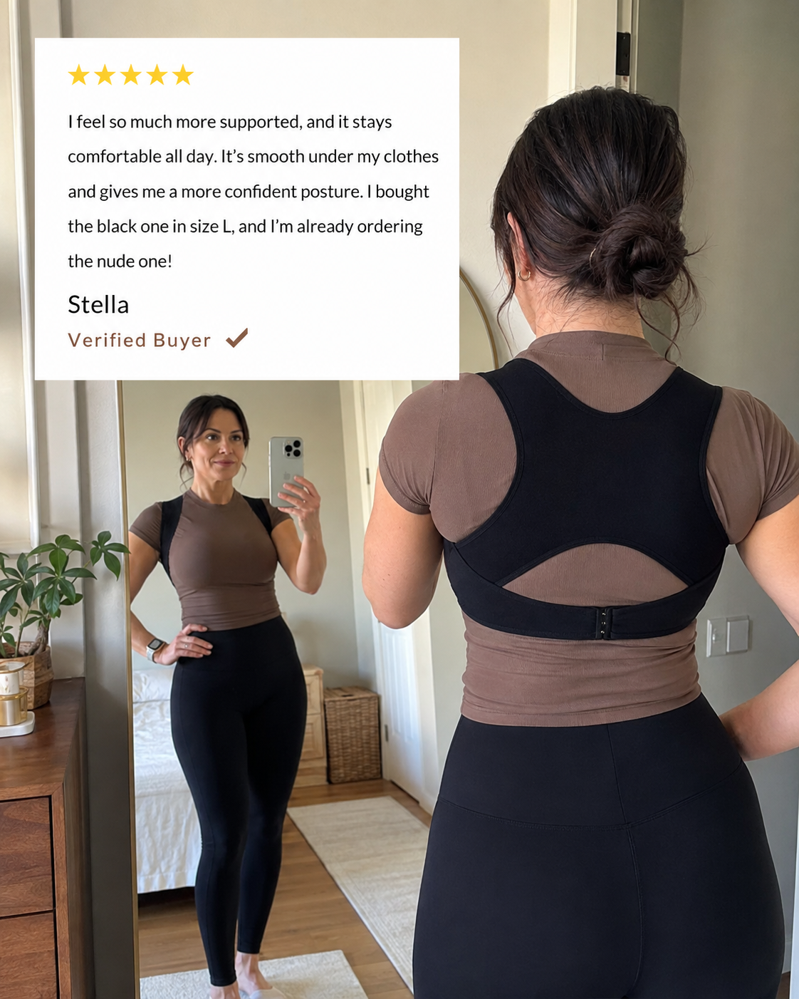 Posture Support Seamless Push-Up Bra
